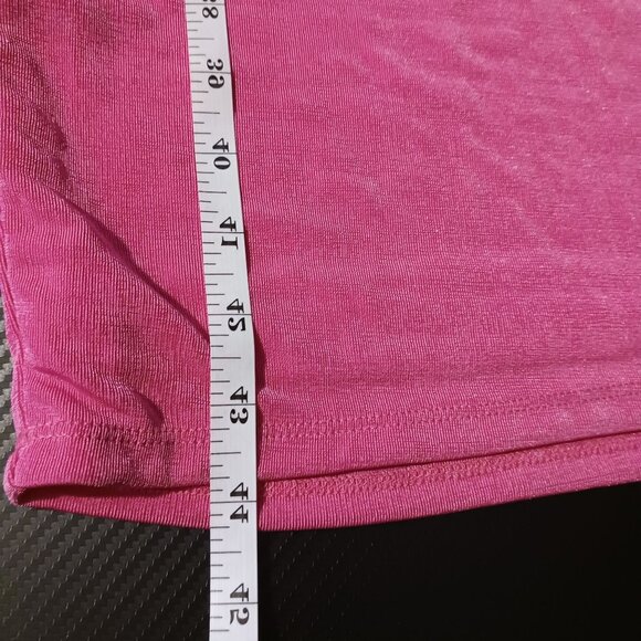 Naked Wardrobe Strapless Side Cutout Midi Dress Bright Pink‎ Womens Size 2X - Picture 10 of 13